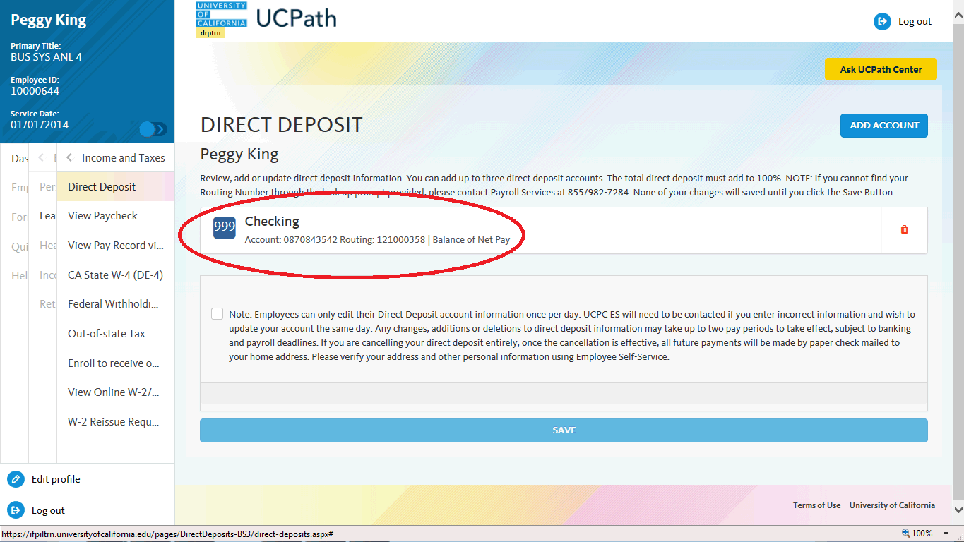 Paper Paychecks And Direct Deposit UCPath