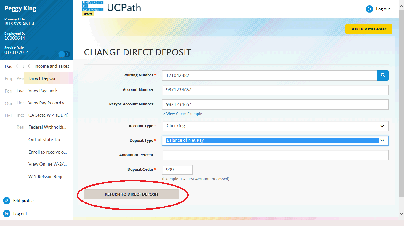 Paper Paychecks and Direct Deposit UCPath
